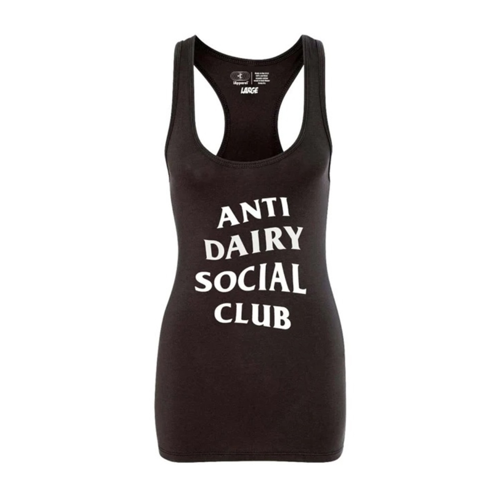 NEW! Vegan Anti Dairy Social Club Tank Top XL